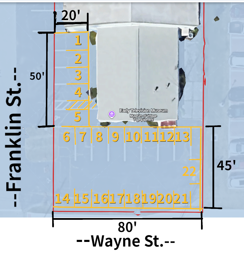 Vendor map showing booth locations at the market