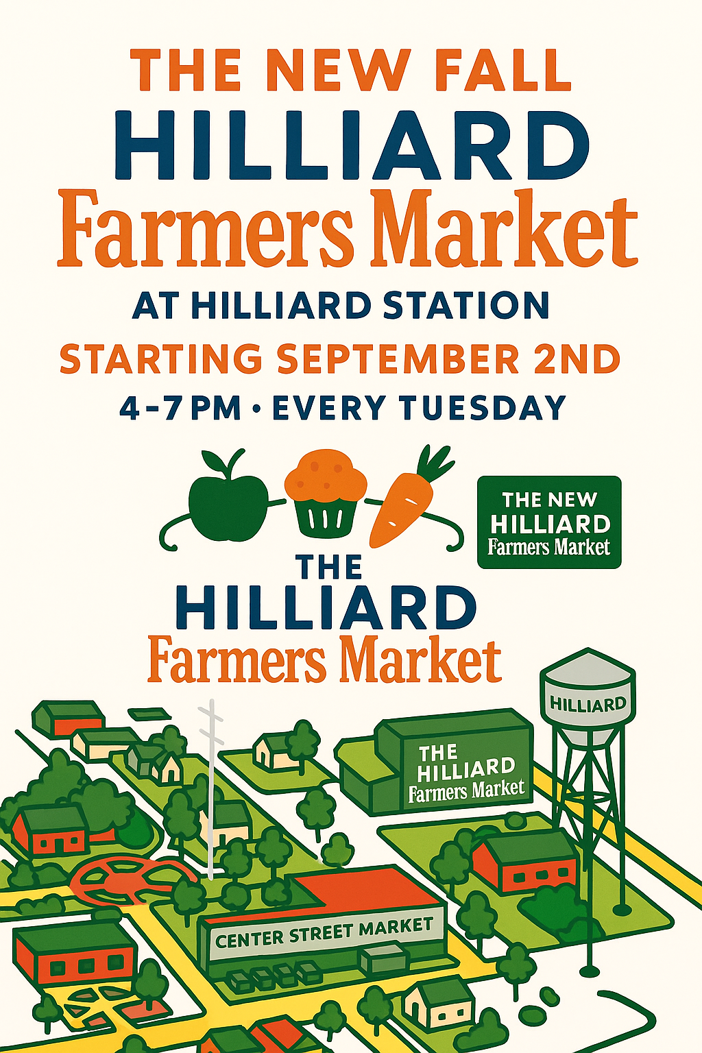 Market flyer with event details